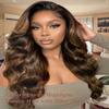 ANMETAN Highlight F1B/30 Body Wave Human Hair Bundle 24 Inch, Single Wavy Black and Brown Highlight 12A Unprocessed Remy Hair, Thick and Bouncy Balayage Honey Blonde Colored view 2