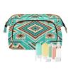 HXshaoye Travel Bag Portable Southwest Turquoise Native Aztec Pattern Women Coin Purse for Personal Items Organizer view 1