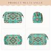 HXshaoye Travel Bag Portable Southwest Turquoise Native Aztec Pattern Women Coin Purse for Personal Items Organizer view 3