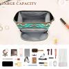 HXshaoye Travel Bag Portable Southwest Turquoise Native Aztec Pattern Women Coin Purse for Personal Items Organizer view 4