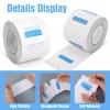 4000 Strips Disposable Barber Paper, 40 Rolls Haircutting Neck Strips for Salon, Stretchy Tissue Band 2.56 x 11.8 Inches, Professional Barber Supplies for Hair Styling and Coloring view 3