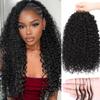 Miracle Invisible Knots Feather Human Crochet Hair 20 Inch 110g Pre-Looped for Burmese Curly (Open End) Natural & Bouncy Wave Invisible Seamless Knotless Soft BM Crochet Hair for Black Women (1B) view 1