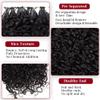 Miracle Invisible Knots Feather Human Crochet Hair 20 Inch 110g Pre-Looped for Burmese Curly (Open End) Natural & Bouncy Wave Invisible Seamless Knotless Soft BM Crochet Hair for Black Women (1B) view 2