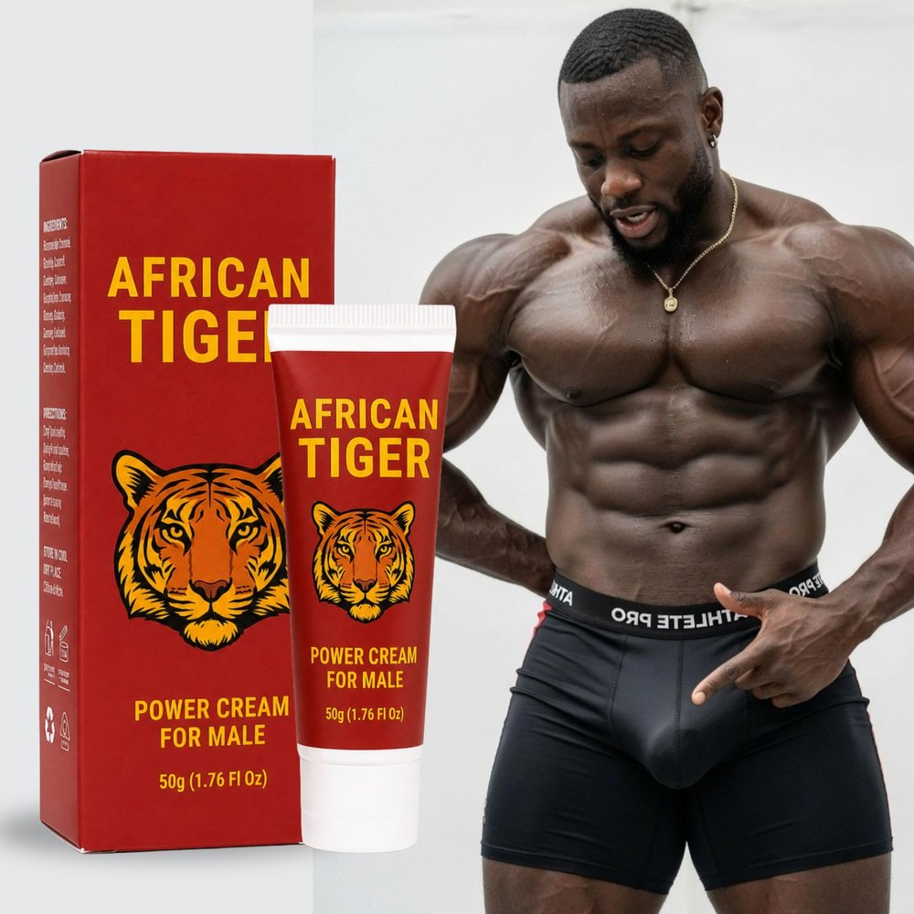 Elevia African Tiger Men Enhancement Fast Grow cream Gel, GAIN UP in Size Length & Girth + Better Male Performance