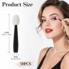 50 Pcs Eye Shadow Sponge Applicators, Mini Makeup Applicator Sponge Tips Disposable Eyeshadow Applicator Portable Eyeshadow Applicators for Women view 2