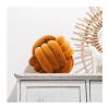 Ball Pillow Three Strands Of Rope Knotted Handmade Knitted Velvet Cushion Knot Window(Orange,M) view 1