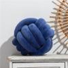 Ball Pillow Three Strands Of Rope Knotted Handmade Knitted Velvet Cushion Knot Window(Orange,M) view 4