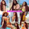 Color 33 Boho Human Hair 22 22 Inch Deep Wave Bulk 33 Braiding Hair Deep Curly Reddish Brown Boho Hair for Braiding Curly Braids view 2