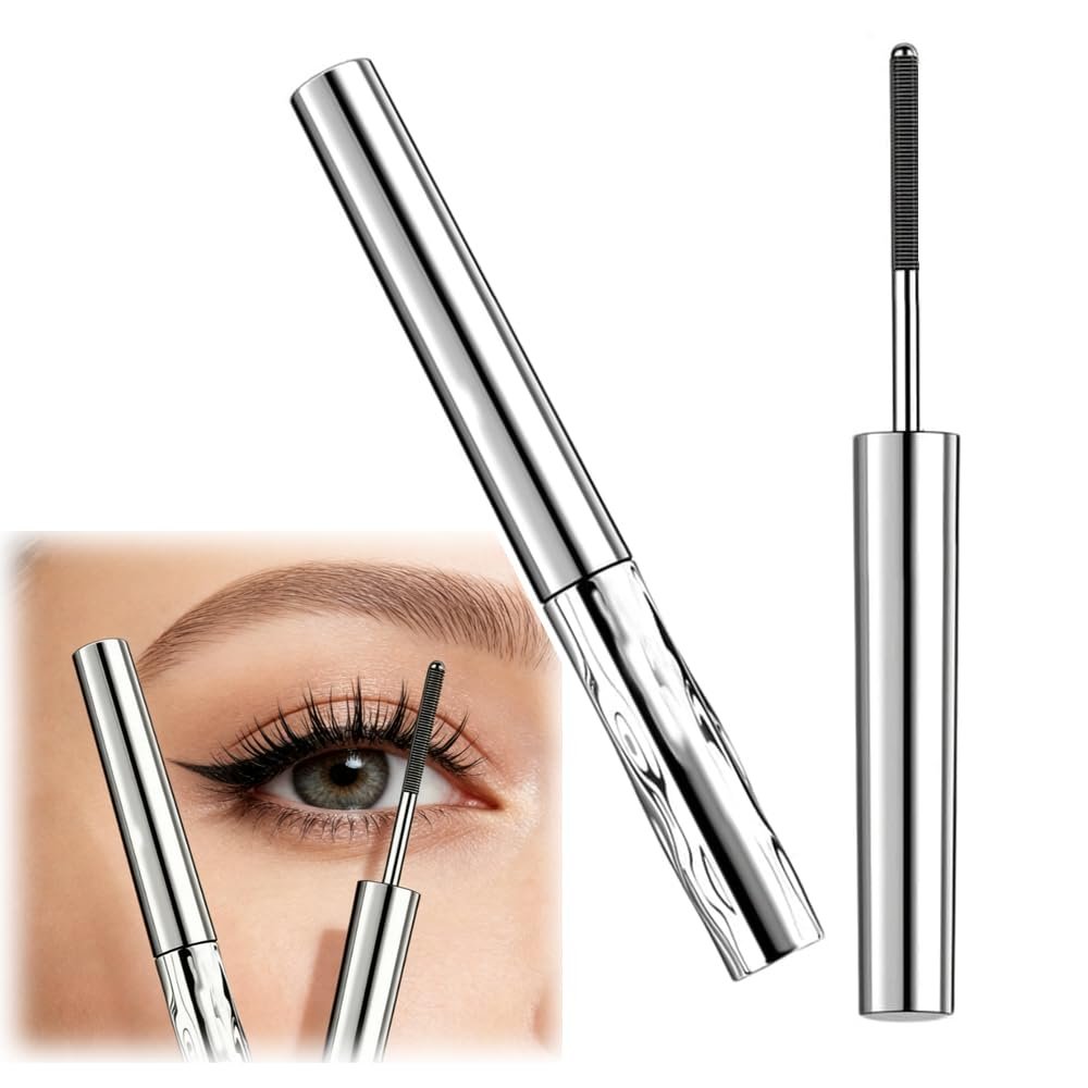 Metallic Wand Glossy Mascara Waterproof Smudge Proof Tubing Mascara Sweat-proof Lengthening
