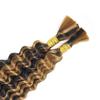 28 28 Inch P427 Human Braiding Hair Highlight Boho Human Hair for Braiding Deep Wave Bulk #27 Human Boho Braiding Hair Extensions for Boho Braids 110g view 4