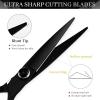 Swivel Thumb Hair Cutting Shears 5.5 Inch 360 Degree Rotation Scissors for Hairdressers Professional Barber Styling Tools 440C Steel (Set) view 2