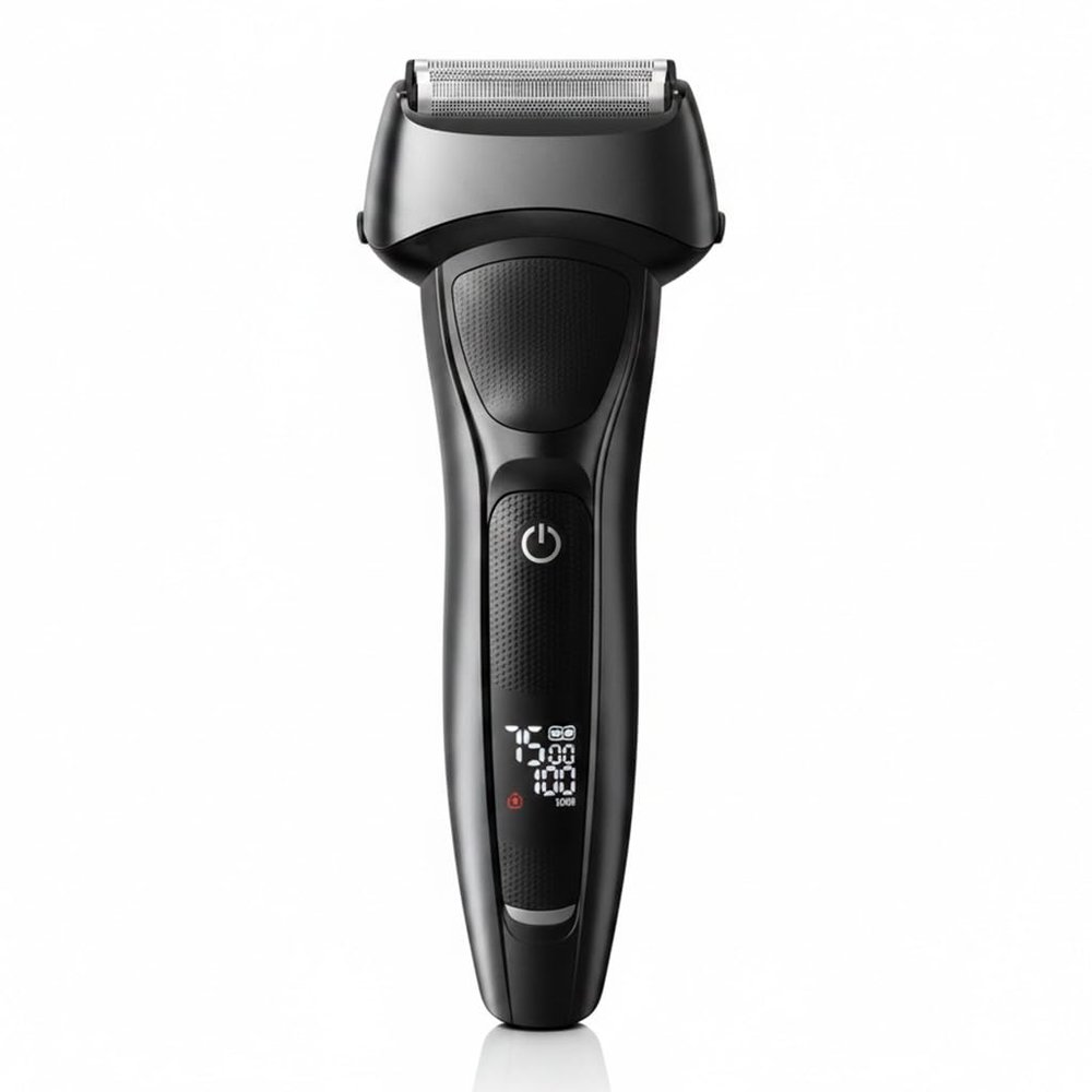 Electric Foil Shaver for Men: Pop-Up Trimmer Rechargeable Cordless Foil Shaver for Face - Wet/Dry/Anti-Slip Waterproof Shavers with LED Display, Travel Lock- Gift for Men/Dad