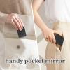 2-Pack Elegant Compact Travel Makeup Mirrors for Men Women, Dual-Sided Folding Cosmetic Mirror with 1x & 2x Magnification, Handheld Portable Vanity Mirror for Pocket Purse Handbag (Elegant Black) view 3