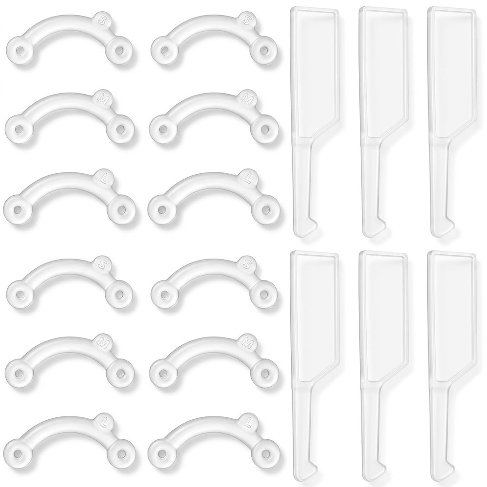 SULIKJHUI 6 Pairs Nose Lifter, Nose Shaping Clip for Rhinoplasty, Invisible & Pain-Free Noses Straightening Tool, Reusable Beauty Kit for Women & Men (White)
