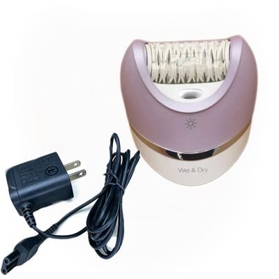 Replacement Hair Removal Head Blades And Charger for Philips BRL130 BRL140 BRL160 BRL170 BRL180 BRE650 BRE640 BRE630 BRE615 Wet & Dry Beauty Lady Electric Shaver(Purple)