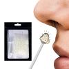 Unisex Nose & Ear Hair Removal Wax Kit, 200g Hypoallergenic Hard Wax Beads with 32 Applicators, 3-Min Quick Painless Waxing for Home Use (15-20 Uses) view 1