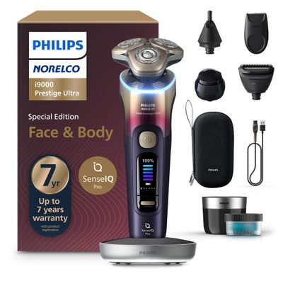 Philips Norelco i9000 Prestige Ultra Electric Shaver, Face & Body