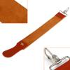 Semme Genuine Leather Strop Strap for Straight Razors Professional Barber Sharpener Sided Strap 50 2 X 5 2 Cm Convenient Hanging Hook view 2