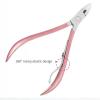 Manicure Kit Manicure Set Household Ear Spoon Scissors for Men Nail Clippers Rose Gold 18piece Diagonal Exfoliating Stainless Steel Travel view 4