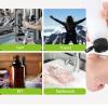 YONGHS Flip Cap Small Plastic Squeeze Bottles Leak Proof Empty Lotion Containers Travel Toiletries for Family 4pcs Transparent One Size view 2