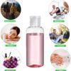YONGHS Flip Cap Small Plastic Squeeze Bottles Leak Proof Empty Lotion Containers Travel Toiletries for Family 4pcs Transparent One Size view 4