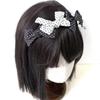 JOLILUNA Y2K Whimsy Twee Polka Dot Bow Headband Accessories Black White Sweet Hair Band (Polka dot) view 3