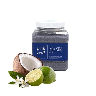 MAXIM Pedi Redi Pedicure Foot Soak Professional Pedicure Spa Salt for Whirlpool Spas & At-Home Footbaths Softens Calluses & Cuticles (13 ounce, Coconut Lime Verbena)
