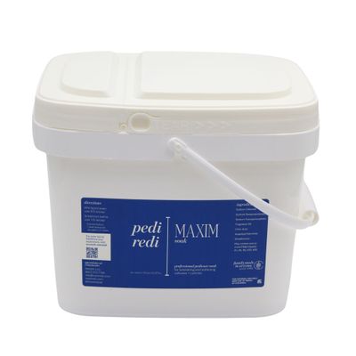 MAXIM Pedi Redi Pedicure Foot Soak Professional Pedicure Spa Salt for Whirlpool Spas & At-Home Footbaths Softens Calluses & Cuticles (27 pound, Unscented (Snow))