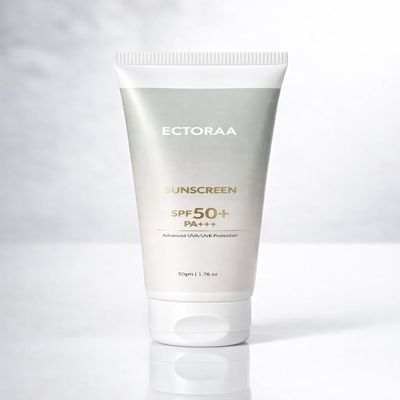 SAVANY Sunscreen SPF 50+ PA+++, Advanced UVA/UVB Protection, with Ectoin, Niacinamide & Centella Asiatica, 50g