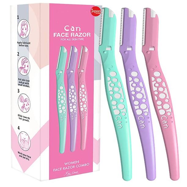 Womens Body Razors Disposable Single-Edge Shaving Razors for Face, Legs, Underarms & Bikini Line, Stainless Steel Blades for Smooth & Safe Hair Removal (Pack of 3)