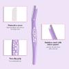 Womens Body Razors Disposable Single-Edge Shaving Razors for Face, Legs, Underarms & Bikini Line, Stainless Steel Blades for Smooth & Safe Hair Removal (Pack of 3) view 2