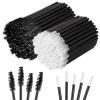 200 Count Disposable Mascara Wand and Lip Brushes, Spoolies Brush for Eyelash Extensions Lipstick Applicator Makeup Kits view 1