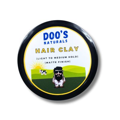 Doo's Naturals Tallow Hair Clay, Light to Medium Hold Matte Finish