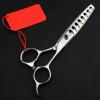Hair Cutting Shears 5.5 Inch Professional Thinning Shears 18Teeth for Men Women Kids, 440C Stainless Steel Barber Scissors for Salon Home Use view 2