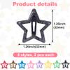 Joez Wonderful 16pcs Metal Snap Hair Clips, Cute Star Clips Hair Barrettes, Non-Slip Fashion Hair Accessories for Women- 8 Colors view 2