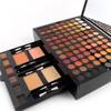 LUIJHFC Color Piano Box Eye Shadow Palette Brush Waterproof Eyebrow Concealer Beauty Cosmetics Set view 2