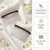 BEIQIYA 2pcs Veil Hair Comb Clips, Ribbon Wrapped Side Combs, Black view 3