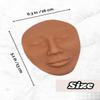 Silicone 3D Realistic Face for Permanent Makeup, Tattoo & Piercing Training (Light/Fair) view 3