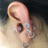60pcs Silicone Non Pull Piercing Discs, Clear Pads for Bump, 3/5 / 7 / 9mm Earlobe Patches view 2