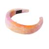 Hair Ornament Sponge Headband Ladies Wide-brimmed(Tie dye Orange) view 1