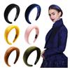 Hair Ornament Sponge Headband Ladies Wide-brimmed(Tie dye Orange) view 2