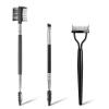 3Pcs Eyelash Brush Separator, Brow Comb & Lash Spoolie Set Professional Eye Makeup Tools with Synthetic Bristles, Black, Precise Eyebrow & Eyelash Grooming Kit view 1