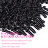 V SHOW Burmese Curly Drawstring V Part Wig Human Hair Glueless 22inch view 3