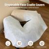 Large Disposable Face Cradle Covers, 500 Count Ultra Soft Medical Grade Non-Sticking Massage Face Rest Covers, Headrest Covers for Massage Tables & Massage Chairs view 3