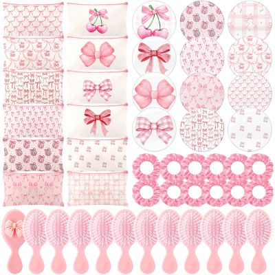 Ferrochef 96 Pcs Pink Bow Party Favors for Quinceanera, Coquette Gift Set