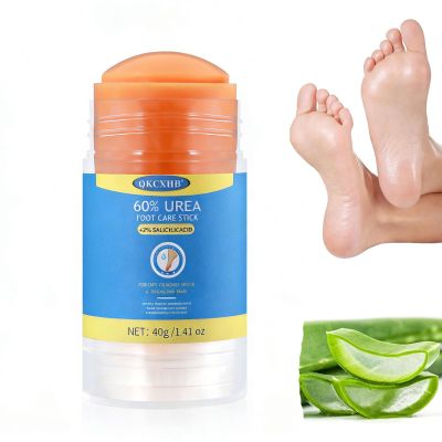 QKCXHB Elderly Foot Care Urea Cream Stick 60% with Shea Butter Callus Remover for Thick Dead Skin Removal Softening Treatment