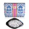 Personalized Initial Letter R Mahjong Tile Bag Makeup Bag (Case Only) view 1