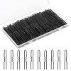 200PCS 2.8 Inch U Shaped Large Heavy Duty Hair Pins for Women Girls, Large Hair Pins for Thick/Long Hair, Long Hair Pin Bobby Pin for Secure Bun Salon Wedding Daily Hairstyles - Black view 1