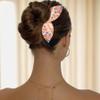 4Pcs Flower Pattern Hair Bun Maker for Women, Exquisite Sweet Quick Bun Maker for Long Hair, Hairstyles Accessories view 2