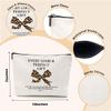 Aesthetic Coquette Leopard Bow Makeup Bag, Christian Gifts for Women College Teen Girl Sister Cosmetic Bags, Inspirational Bible Verses Zipper Pouch Travel Toiletry Bag Appreciation Birthday Christmas view 2